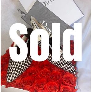 ⛔️SOLD⛔️Dior flat in wool houndstooth